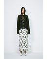 Double Layered Floral Jacquard Skirt - ecru