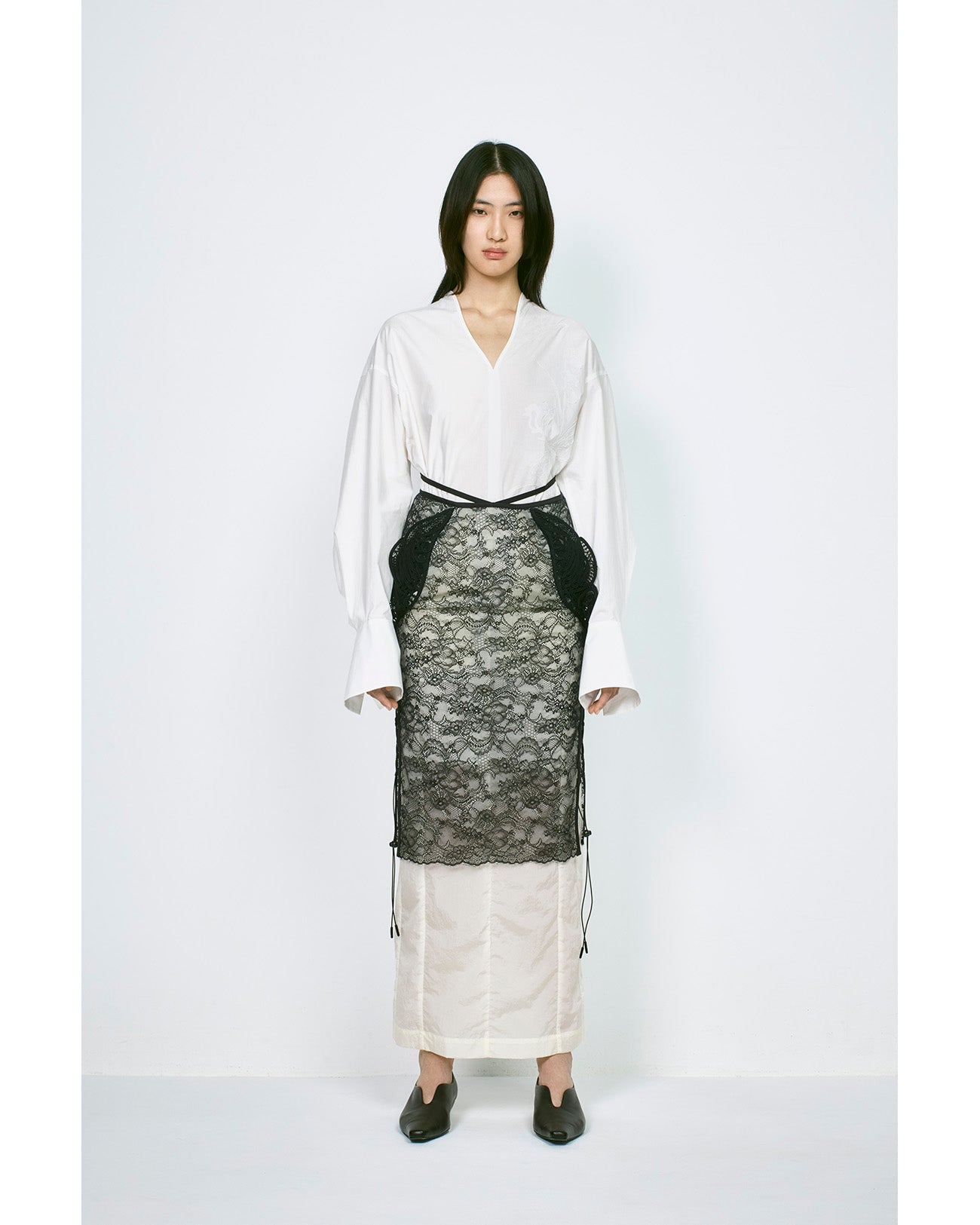 Washi Print Shirt - white - Mame Kurogouchi