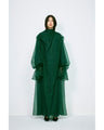 Shimmering Draped Dress - green