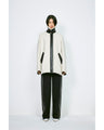 Wool Boa Coat - ecru