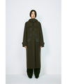 Cording Embroidery Duffle Coat - navy