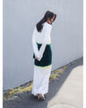 Gradation Shibori Dyed Top - green