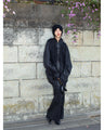 Wool Knit Cap - black