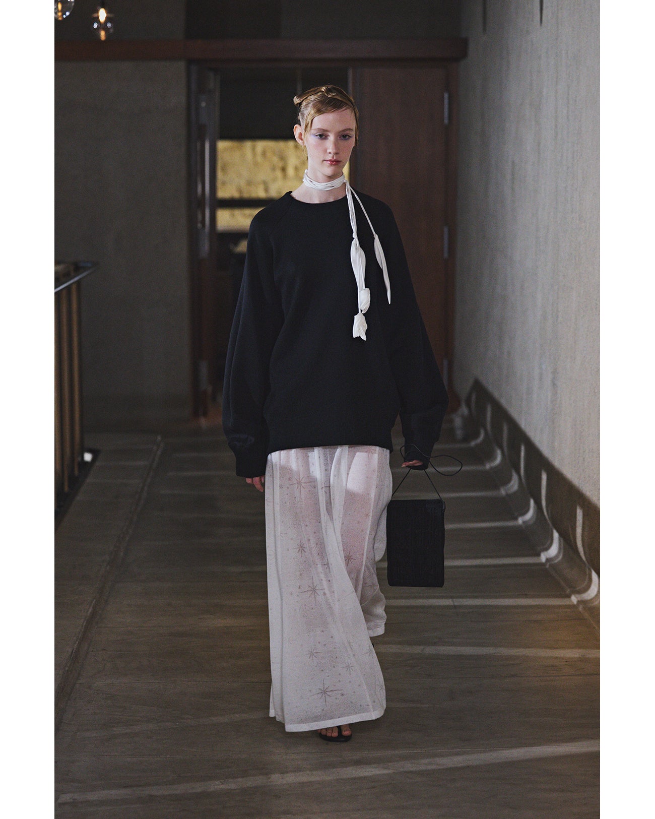 Double Face Jersey Relaxed Top - grey - Mame Kurogouchi