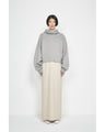 Double Face Jersey Relaxed Hoodie - grey
