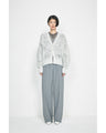 Wide-Tapered Trousers - grey