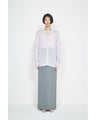 Curved Dart I-line Skirt - grey