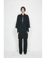 Triacetate Polyester Tapered Trousers - black
