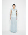 Floral Jacquard Knit Camisole Top - light green