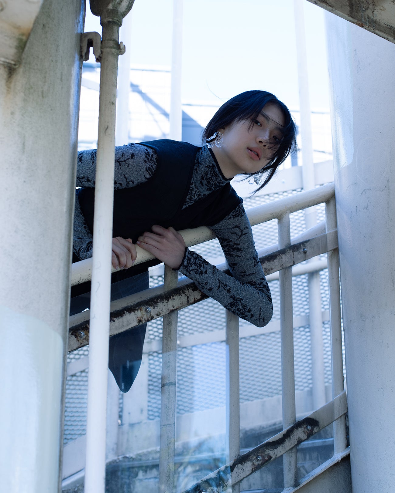 3/17まで Raised Jacquard Frog Button Vest Mame Kurogouchi マメ クロゴウチ｜Raised Jacquard Frog Button Vest