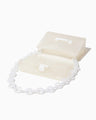 Transparent Sculptural Mini Chain Bag - white