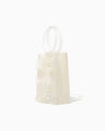 Transparent Sculptural Mini Handbag - white