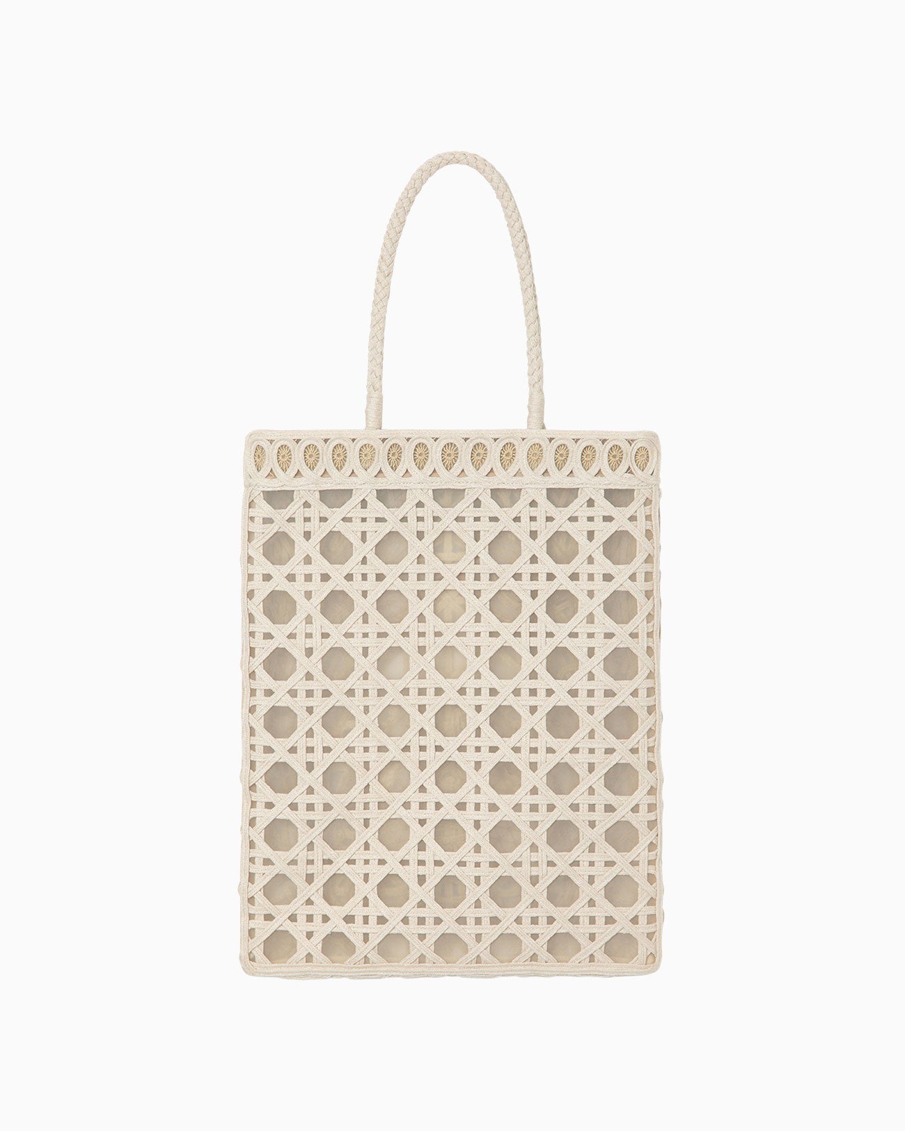 Cording Embroidery Tote Bag - beige - Mame Kurogouchi