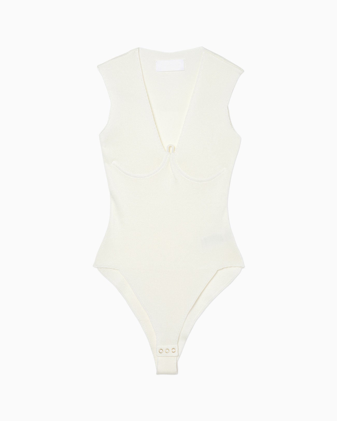 Knitted Bodysuit - white
