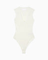 Knitted Bodysuit - white