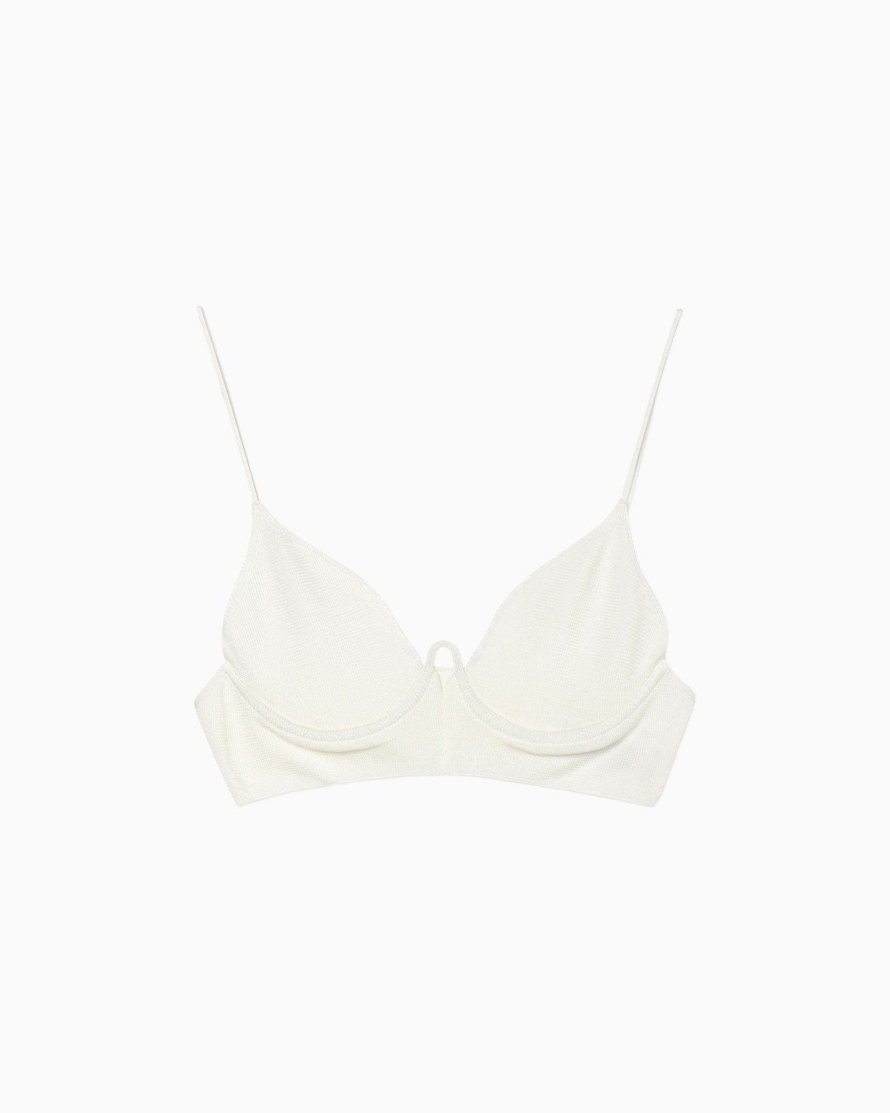 Knitted Bra Top - white