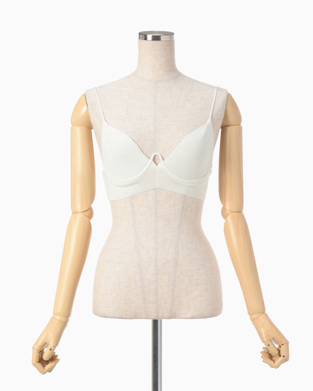 Knitted Bra Top - white