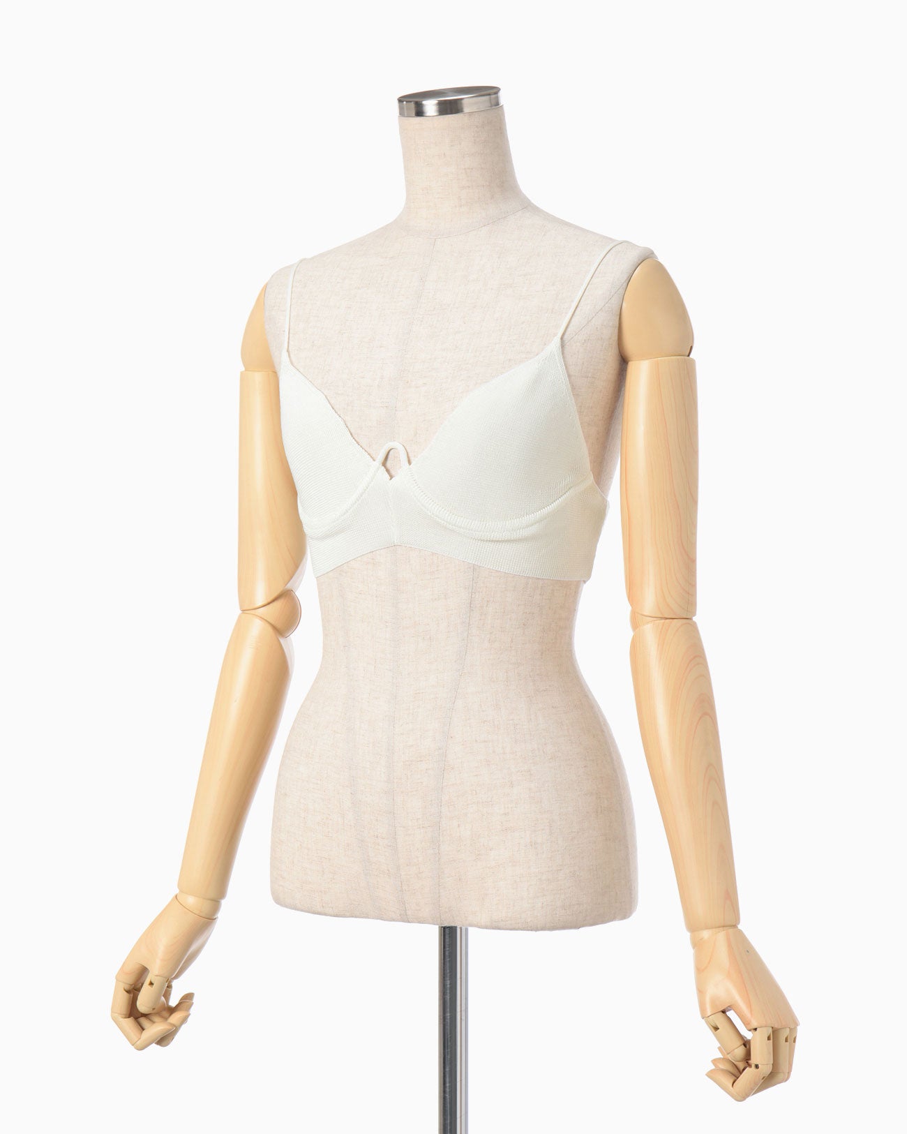 Knitted Bra Top - white