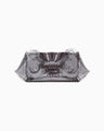 Transparent Sculptural Clutch Bag - black