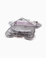 Transparent Sculptural Clutch Bag - black