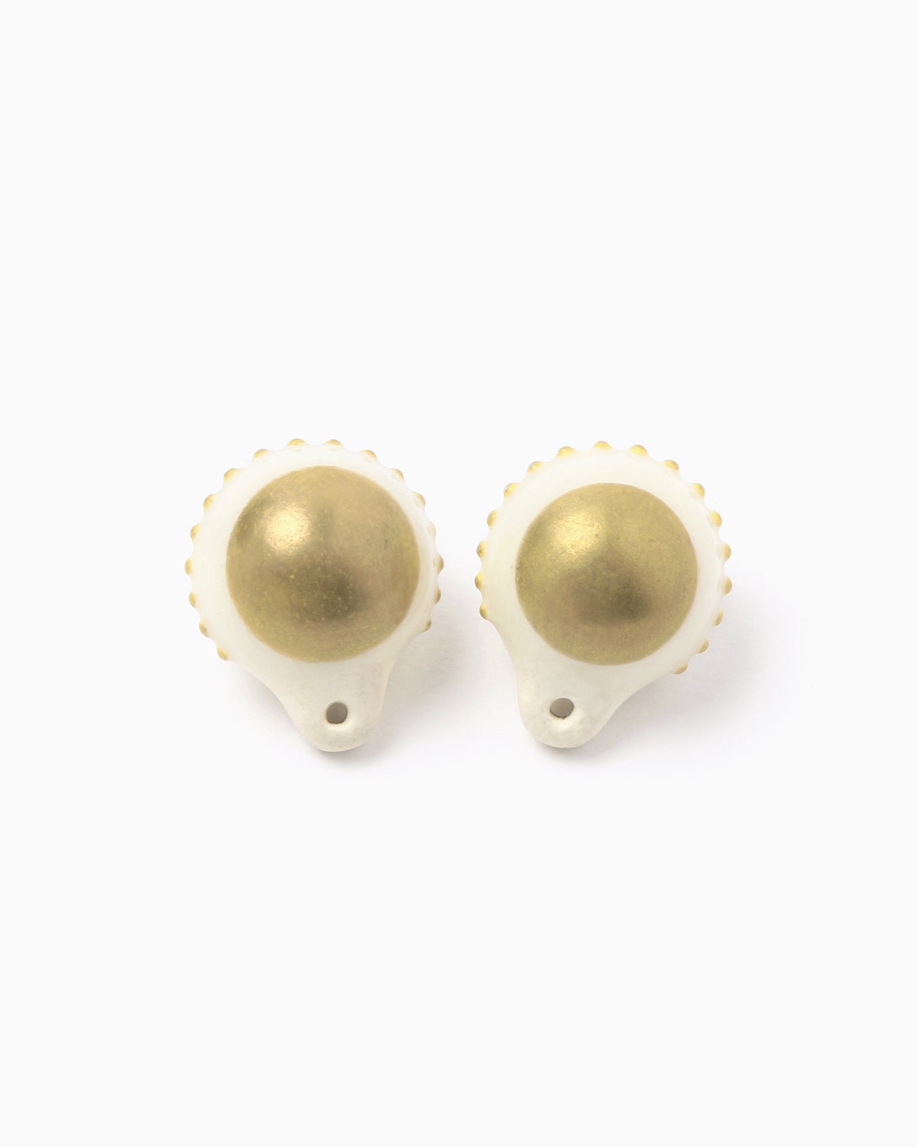 CHIN JUKAN POTTERY × Mame Kurogouchi Ceramic Button - shizuku