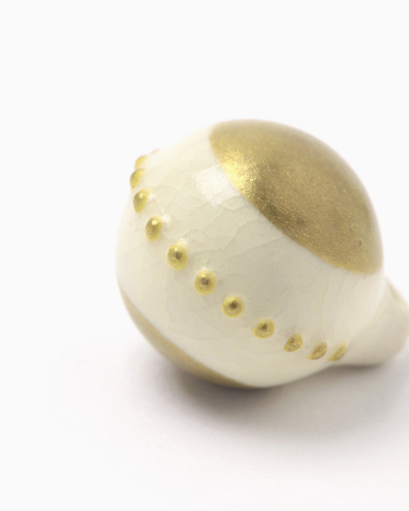 CHIN JUKAN POTTERY × Mame Kurogouchi Ceramic Button - shizuku