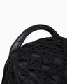 Cording Embroidery Backpack - black