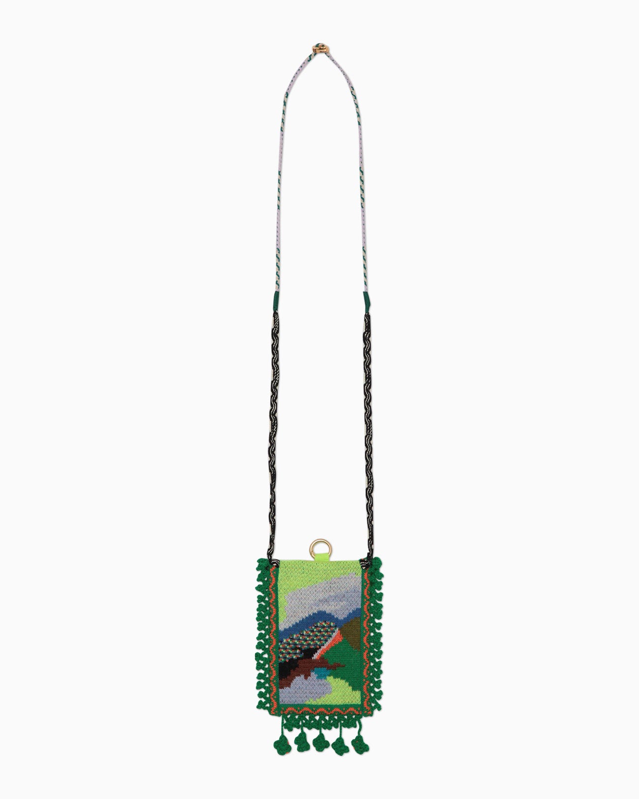 Mountainscape Knitted Parse - green