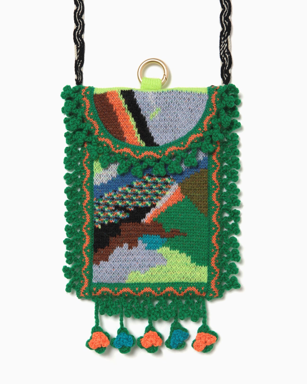 Mountainscape Knitted Parse - green