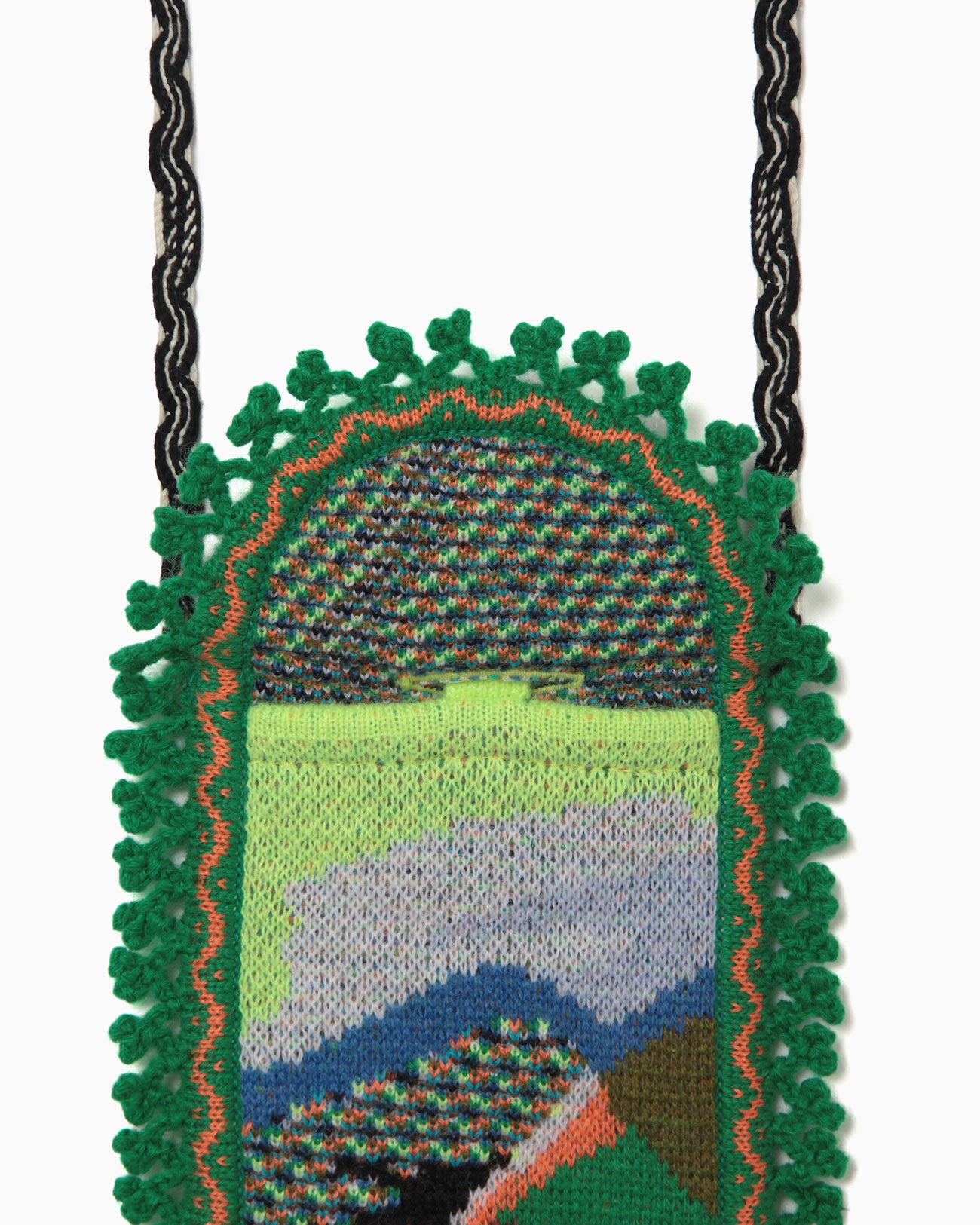 Mountainscape Knitted Parse - green