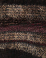 Mountainscape Gradation Knitted Coat - brown