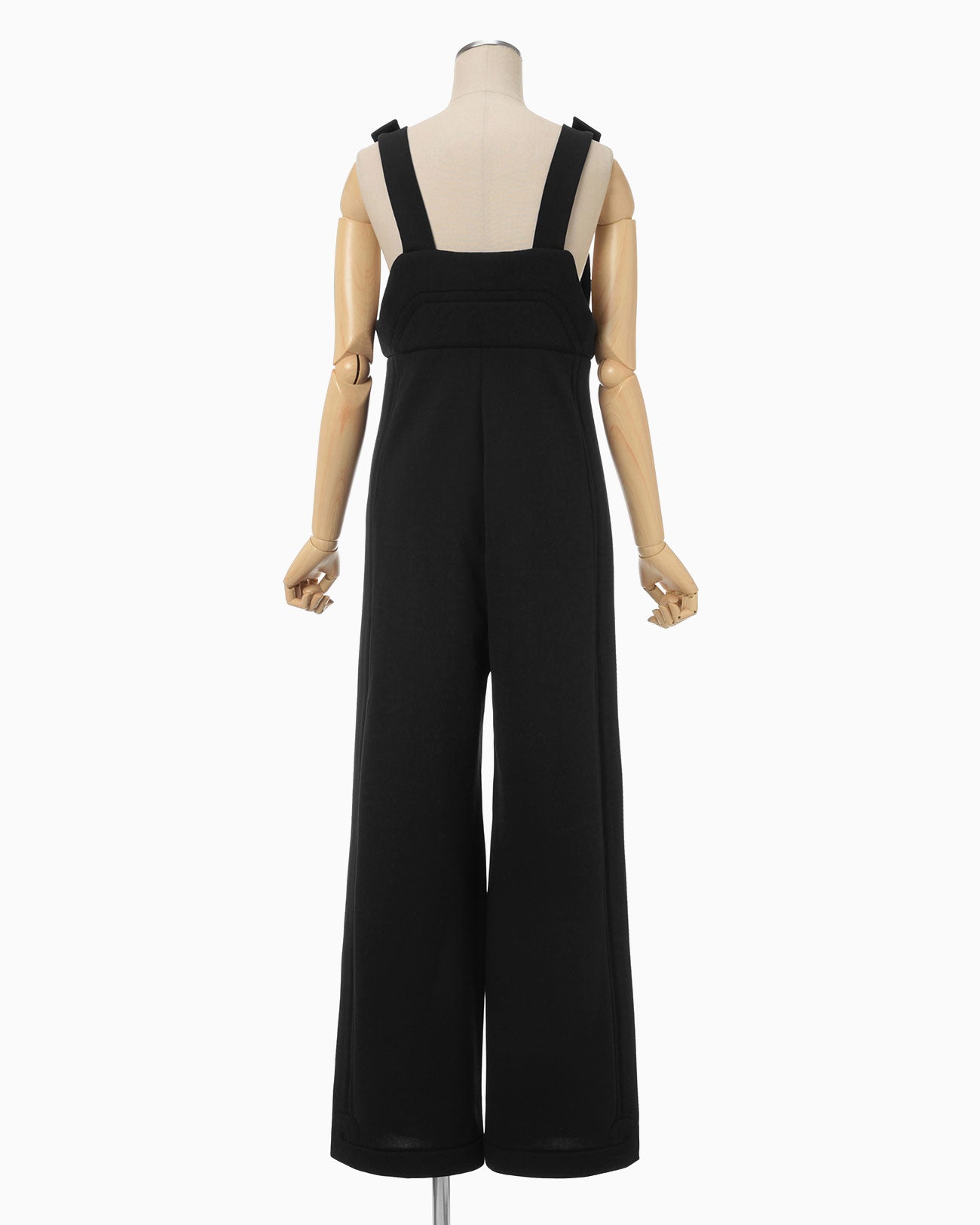 Jomon Pattern Knitted Overalls - black - Mame Kurogouchi