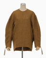 Jomon Arabesque Triple Layer Jacquard Pullover - brown