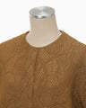 Jomon Arabesque Triple Layer Jacquard Pullover - brown