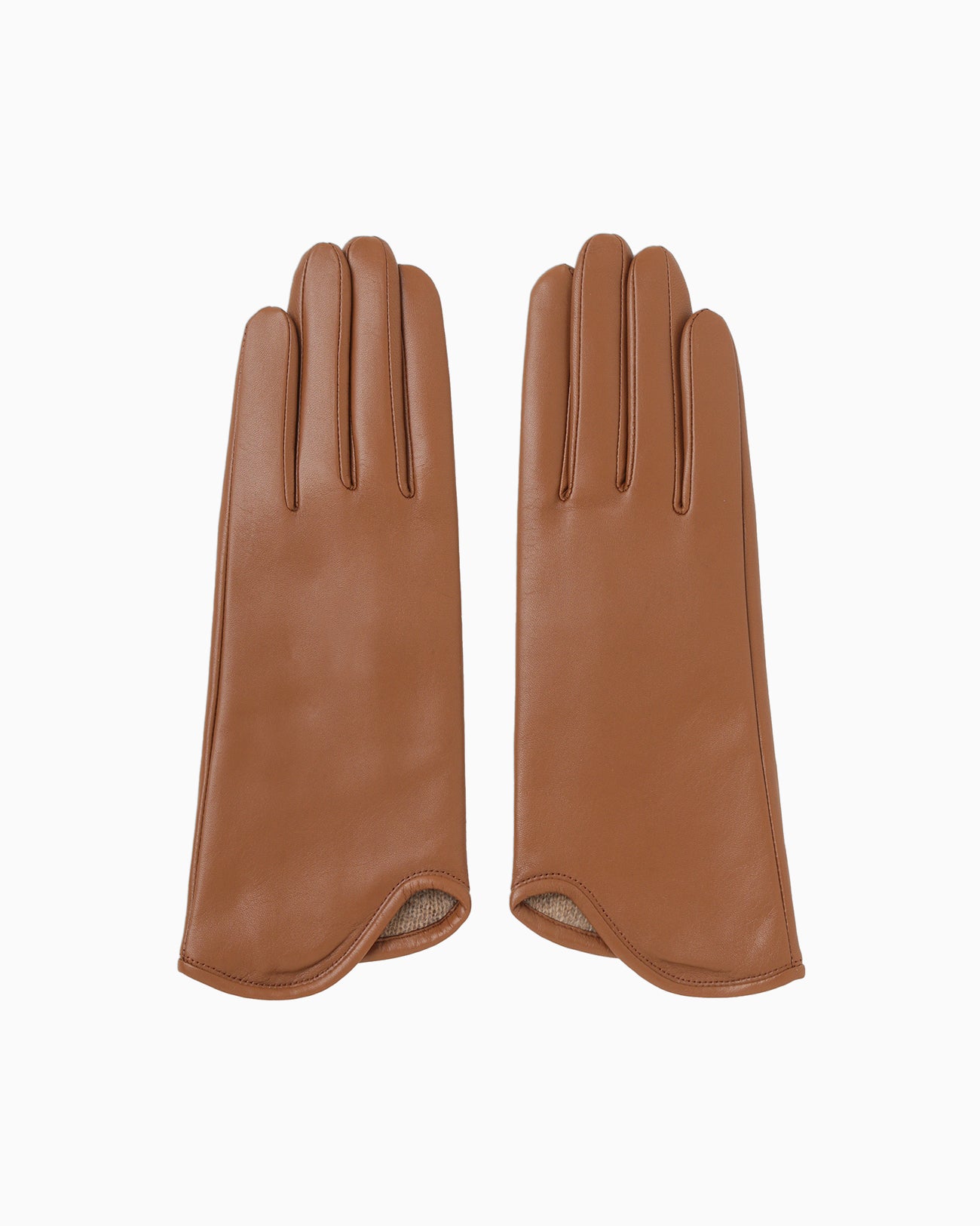 Leather Dress Gloves - brown