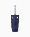 Cord Embroidery "Hanakago" Hand Bag - navy