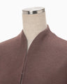 Silk Cashmere Reversible Sewing Coat - brown