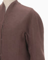 Silk Cashmere Reversible Sewing Coat - brown