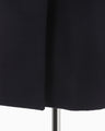 Wool Cashmere I-Line Collarless Coat - navy