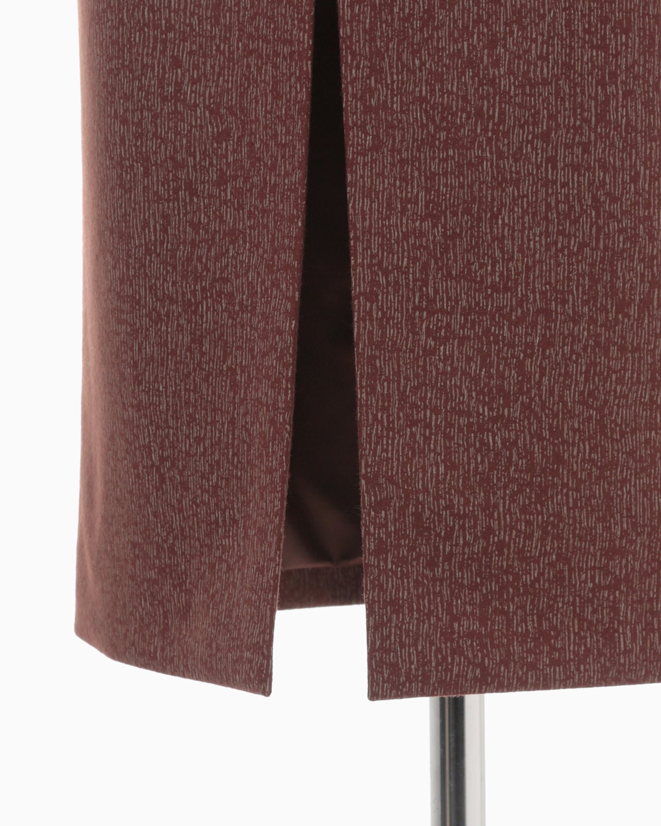 Wool Smooth I-Line Dress - brown