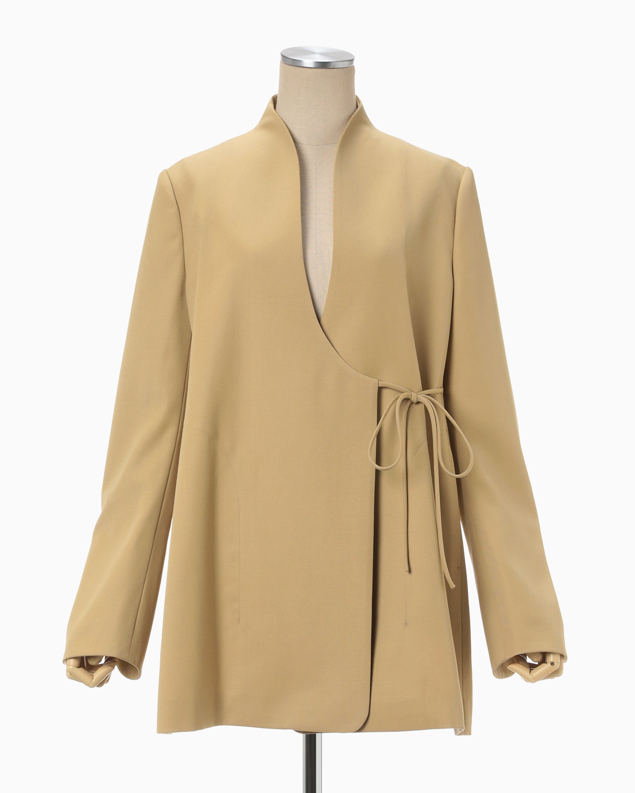 Wool Gabardine Jacket - beige