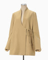 Wool Gabardine Jacket - beige