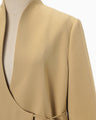 Wool Gabardine Jacket - beige