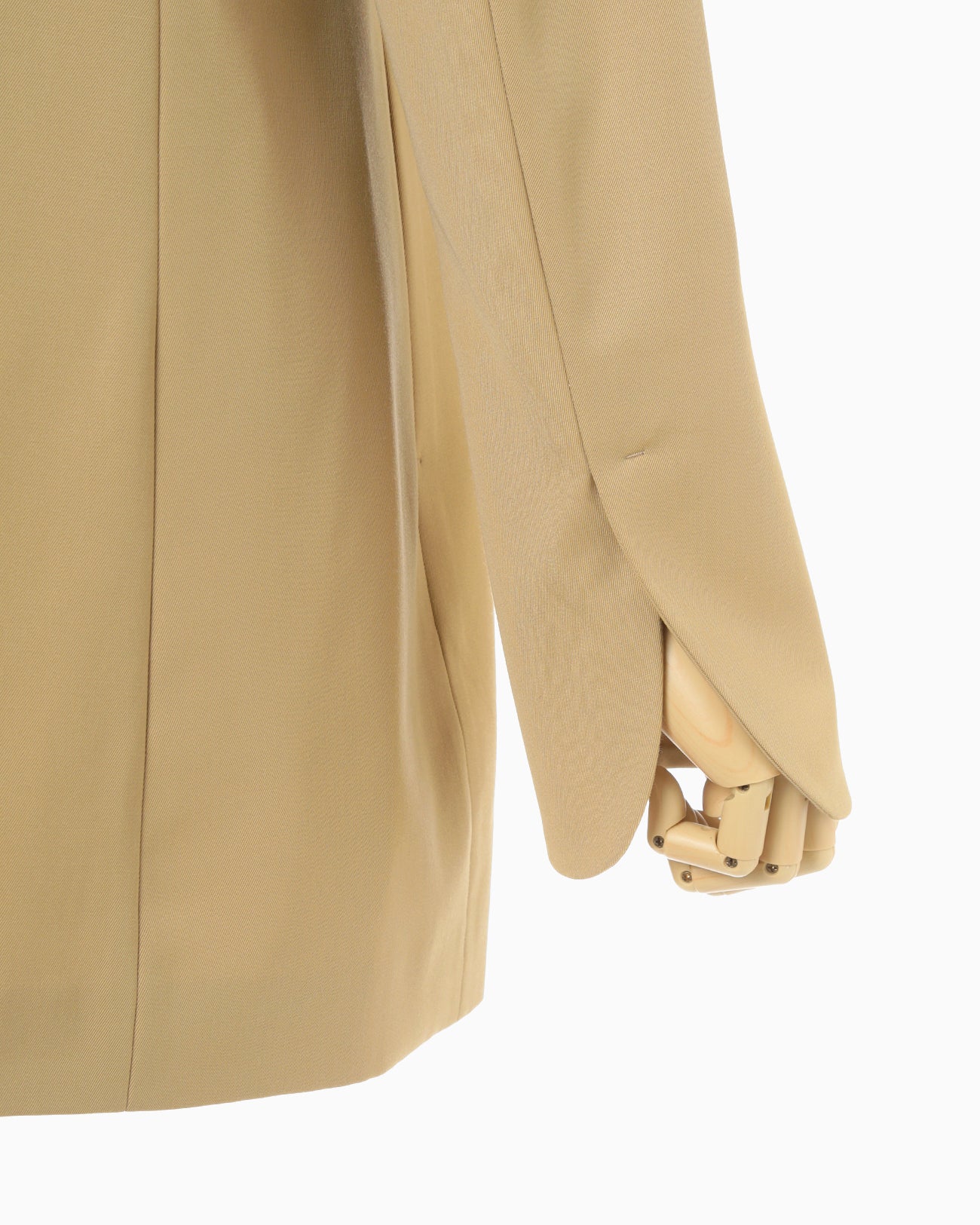 Wool Gabardine Jacket - beige