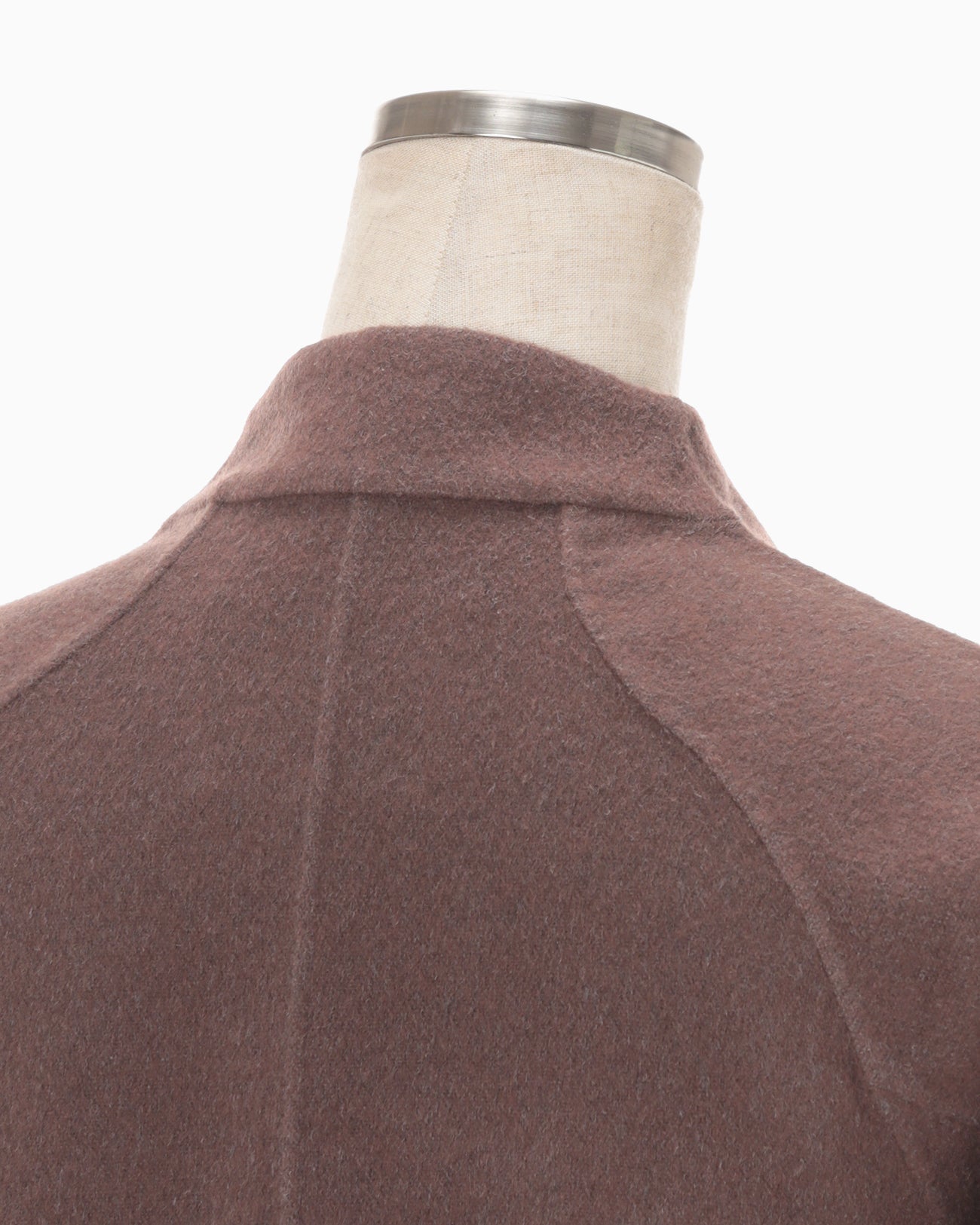 Silk Cashmere Reversible Sewing Bolero Jacket - brown