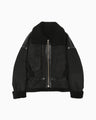 Shearling Aviator Jacket - black