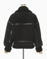 Shearling Aviator Jacket - black