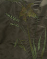 Floral Embroidered Flight Jacket - khaki