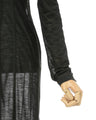 Hybrid Yarn Wool Jersey Square Neck Dress - khaki