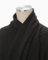 Scarf Style Knitted Pullover - black